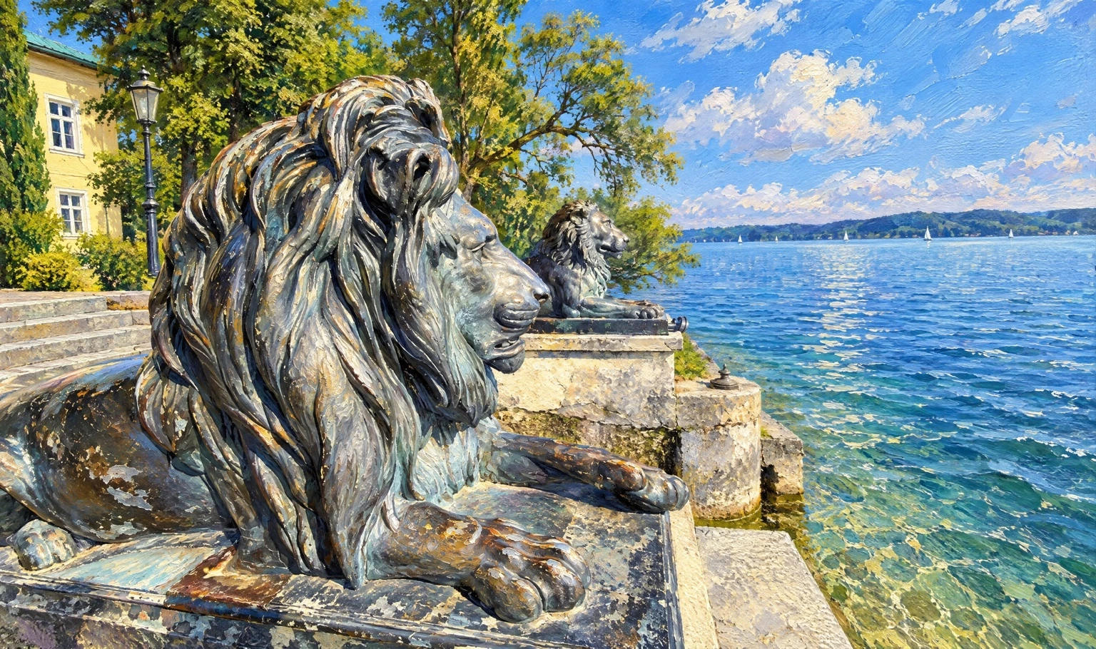Tutzinger Löwen mit Seeblick